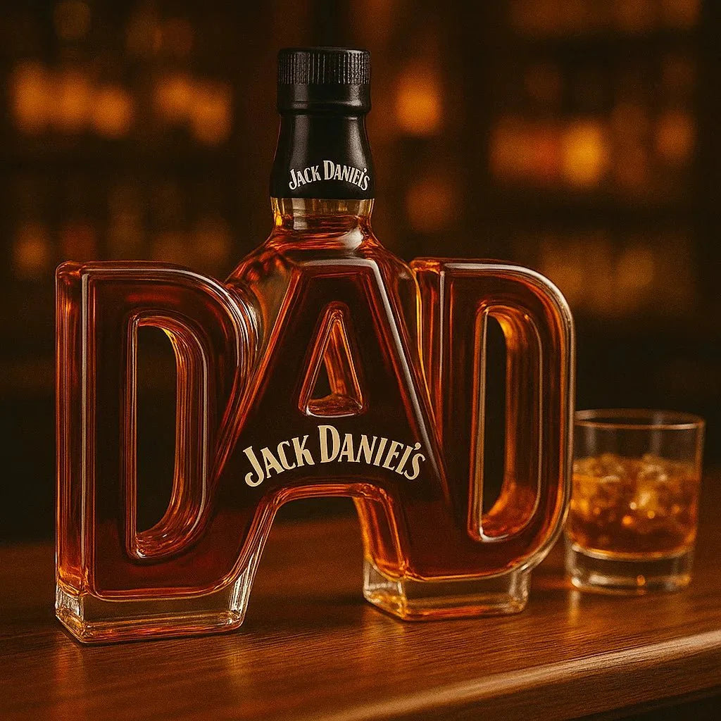 DAD Glass Decanter — A Tribute to Fatherhood - FairyLightTrees